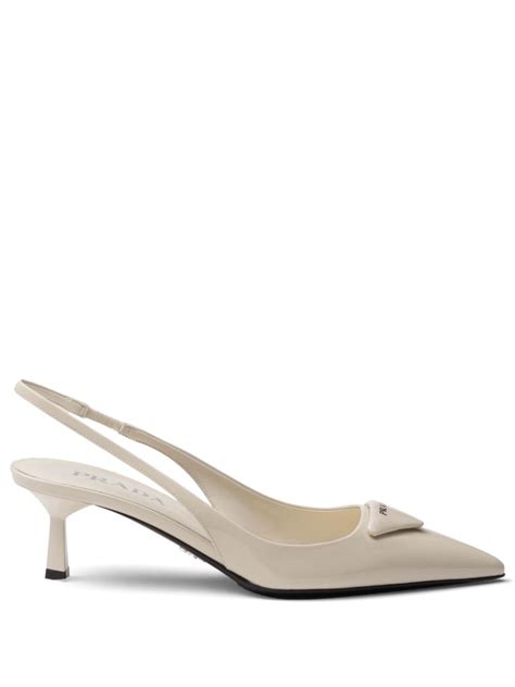 prada 55mm pump|Prada 55m Patent Leather Slingback Pumps .